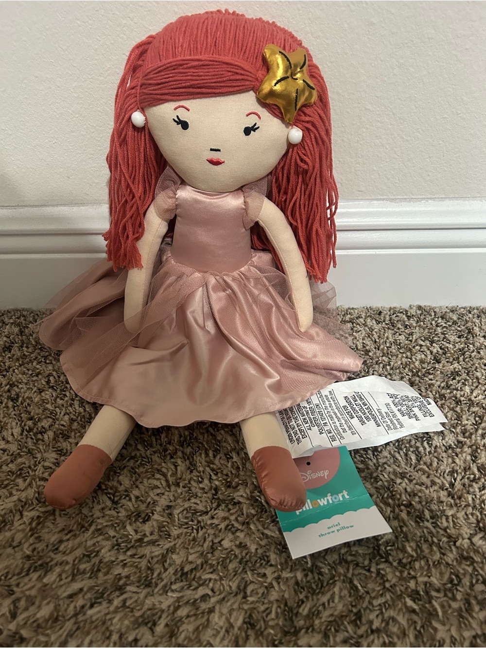 Disney Ariel Pillowfort Throw Pillow